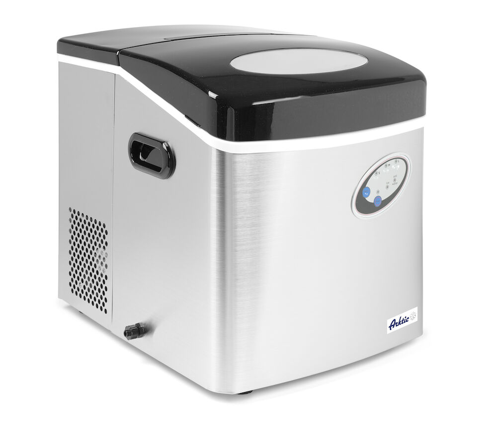 Mașină profesională de făcut gheață Arktic  Hendi gri metalizat cu display