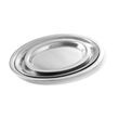 Tava servire cafea si aperitive, din inox, ovala, 28.5 x 22 cm, Hendi
