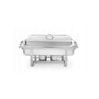 Chafing dish inox GN1/1, contine 2 suporturi combustibil si o tava GN 1/1 65mm, HENDI Smart
