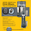 Mixer Profesional pentru cocktailuri frappe și milkshake-uri,Hamilton Beach Commercial 