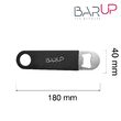 Deschizator de sticle Barup de 18 cm (maner din silicon), imprimare intr-o singura culoare