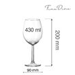 Pahar de vin Volare Banquet, 430ml Fine Dine 