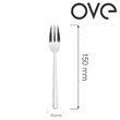 Furculiță de patiserie Adria, OVE, 150 mm