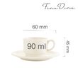 Ceașcă de espresso Fine Dine, Crema 90 ml