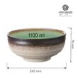 Bol rotund pentru ramen sau salată Beryl, 240 mm  Fine Dine 