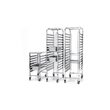 Carucior mobil pt debarasare tavi - pt 15 tavi 60x40 cm- structura inox - 690x515x(H)1695 mm, Hendi