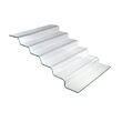 Scara bufet din sticla transparenta Vetro in sase trepte, 600x455x(H)240mm