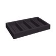 Organizator de tacâmuri din lemn Madeira Black 530x325x65 mm Fine Dine 