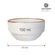 Bol Vanilla, 80 mm, 150 ml Fine Dine 