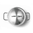 Cratita cu capac 7,5 Lit, 28 cm diametru x 12 cm inaltime, inox, Hendi Profi Line, potrivita si pentru uz profesional