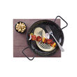 Tigaie adanca paella cu 2 manere, otel emailat, 18,5 cm diametru x 4,3 cm inaltime , Hendi, potrivita si pentru servire