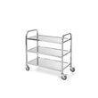 Carucior servire 3 nivele, inox, roti cu frane, sarcina 30 Kg/nivel, HENDI SMART, 850x450x (H) 900 mm