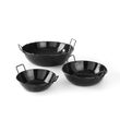 Tigaie adanca paella cu 2 manere, otel emailat, 17 cm diametru x 4 cm inaltime , Hendi, potrivita si pentru servire