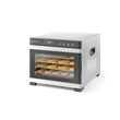 Deshidrator alimente Hendi Profi Line, 550 W, 6 tavi inox, interior si exterior inox, temperatura reglabila 35-75 C, Gri, timer, panou de control digital