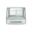 Vitrina rece pt prezentare, 120 lt, interval temp. 0-6 gr C, 160 W, corp inox, ARKTIC by Hendi, 707x570x(H)680mm, Clasa energetica B