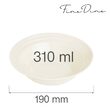 Bol  Fine Dine, Crema 310 ml, 140 mm
