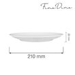 Farfurie Bianco, 210mm Fine Dine