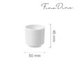 Suport ou Fine Dine Bianco, portelan, 50x(H)45 mm