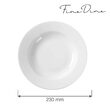 Farfurie adâncă Bianco 230 mm Fine Dine 