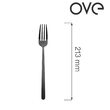 Furculiță de masă Amarone Black, OVE, 213 mm