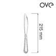 Cuțit de masă Bologna, OVE, 215 mm, set de 12 buc.