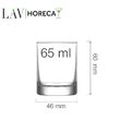 Pahar de shot Rotterdam, 65ml, LAV 