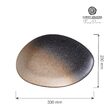 Farfurie (forma organica) Fine Dine, Moon 330 mm