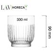 Pahar Tokyo  330 ml,  LAV 