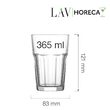 Pahar inalt Amsterdam 365 ml, LAV 