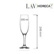 Pahar de sampanie Aspen 220 ml, LAV