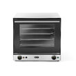 Cuptor convectie cu umidificare Hendi H90S, 4 tavi 438x315 mm incluse, 2 elemente incalzire, 2 ventilatoare, termostat reglabil 50-300 gr C, timer 0-120 min, 2670W, 595x595x(H)570 mm