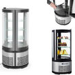 Vitrina frigorifica de prezentare interval temp. 2?/6?C, 460 W 360 l corp inox, ARKTIC by Hendi, 680x(H)1750, Clasa energetica C
