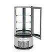 Vitrina frigorifica de prezentare interval temp. 2?/6?C, 460 W 360 l corp inox, ARKTIC by Hendi, 680x(H)1750, Clasa energetica C