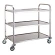 Carucior servire 3 nivele, inox, roti cu frane, sarcina 30 Kg/nivel, HENDI SMART, 850x450x (H) 900 mm