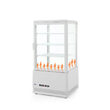 Vitrina rece pt prezentare, alba, 68 lt, interval temp 0-12 gr C, 170 W, 3 rafturi reglabile pe inaltime, ARKTIC by Hendi, 452x406x(H)891 mm, Clasa energetica C