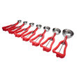 Lingura dozatoare inghetata, inox, maner policarbonat, diametru 39 mm, rosu