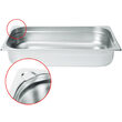 Tava Gastronorm GN 1/1, 530x325x(H)65 mm, 8.6 litri, inox, Hendi Kitchen Line