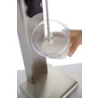 Milkshaker 1 lt, 180 W, Inox, 2 pahare si 6 discuri amestecare incluse, motorul puternic rote?te tija la 15000 rpm capacitate pahar 1000 ml, 170x170x(h)520 mm
