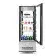 Vitrina frigorifica de prezentare interval temp. 2?/6?C, 500 W, corp inox, ARKTIC by Hendi, 850x650x(H)1908 mm, Clasa energetica C