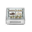 Vitrina rece pt prezentare, 120 lt, interval temp. 0-6 gr C, 160 W, corp inox, ARKTIC by Hendi, 707x570x(H)680mm, Clasa energetica B