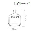 Recipient din sticla Brighton cu capac, 285 ml, LAV