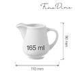 Cana pentru lapte Fine Dine Bianco, 180ml