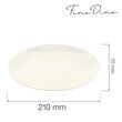 Farfurie intinsa Fine Dine, Crema 210 mm