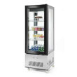 Vitrina frigorifica de prezentare interval temp. 2?/6?C, 500 W, corp inox, ARKTIC by Hendi, 850x650x(H)1908 mm, Clasa energetica C