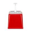 Dispenser de sos cu pompa,Hendi 2.5 L, rosu, 230x210x(H)250 mm