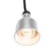 Lampa de incalzire cilindrica, argintie ø175x(H)250