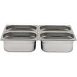 Tava Hendi Gastronorm GN 1/4 150 mm 4.1 lt - gama Profi Line, otel inoxidabil