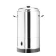 Percolator / cafetiera profesionala, 6lt, Hendi, cu pereti dubli din inox, 1500W, diam. 241x (H)480 mm, robinet anti-picurare, temperatura ajustabila pana la 100 C, filtru incorporat pentru cafea macinata