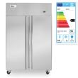 Frigider profesional Hendi Profi Line cu 2 usi 900 L 1200x740x(H)1950 mm otel inoxidabil -2?/8?C 400 W 6 rafturi 525x530mm incluse, Clasa energetica C