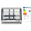 Vitrina frigorifica de prezentare profesionala pentru prajituri ARKTIC by Hendi 130 L Inox Interval de temperatura 2/8 ? C 260 W 900x557x(H)670 mm, Clasa energetica C